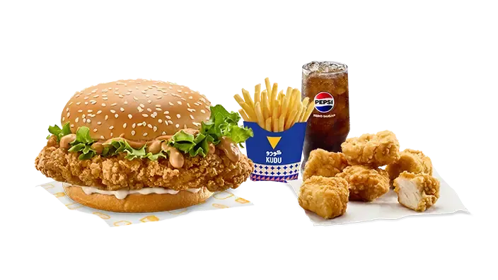 وجبة كواترو و6 قطع بايتس